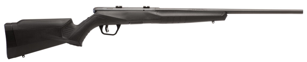 Savage Arms B Series F Left-Hand .22 WMR Rifle, 21" Barrel, Black Synthetic Stock