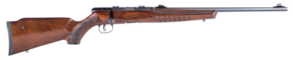 Savage Arms B Series G .22 WMR Rifle, 21" Barrel, Brown/Tan Fixed Sporter