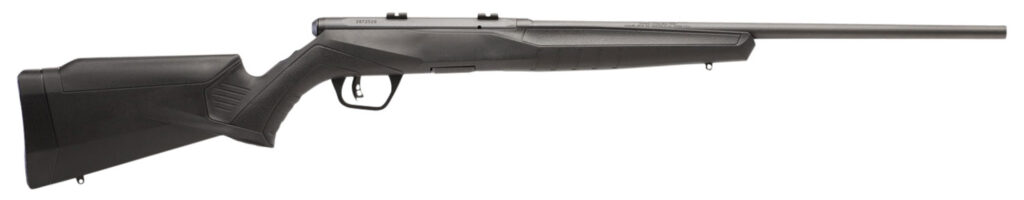 Savage Arms B Series F Left-Hand .17 HMR Rifle, 18" Barrel, Black Synthetic Stock