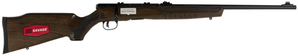Savage Arms B Series G .17 HMR Rifle, 21" Barrel, Brown/Tan/Black