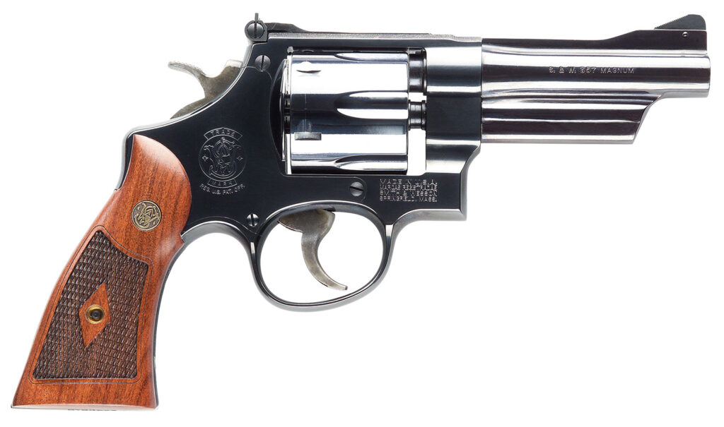 Smith & Wesson Model 27, .357 Magnum Revolver, 4" Barrel, Stainless, CA Compliant, 6-Round Capacity