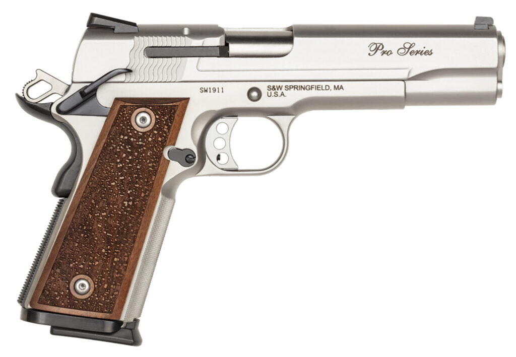 Smith & Wesson Performance Center SW1911 Pro Series, 9mm Pistol, 5" Barrel, Silver, 10+1 Capacity