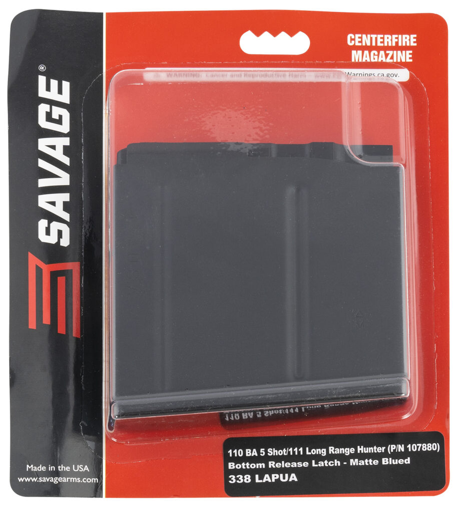 Savage Arms 110 BA/110 Stealth Magazine, .338 Lapua Mag, 5-Round, Matte Blued