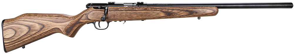 Savage Arms 93R17 BV .17 HMR Rifle, 21" Barrel, Brown Laminate/Cut Checkering