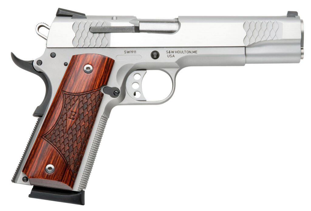 Smith & Wesson SW1911 E-Series, .45 ACP Pistol, 5" Barrel, Stainless, 8+1 Capacity