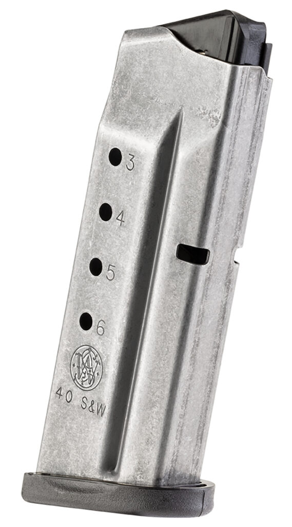 Smith & Wesson M&P40 Shield .40 S&W 6-Round Magazine, Stainless Steel