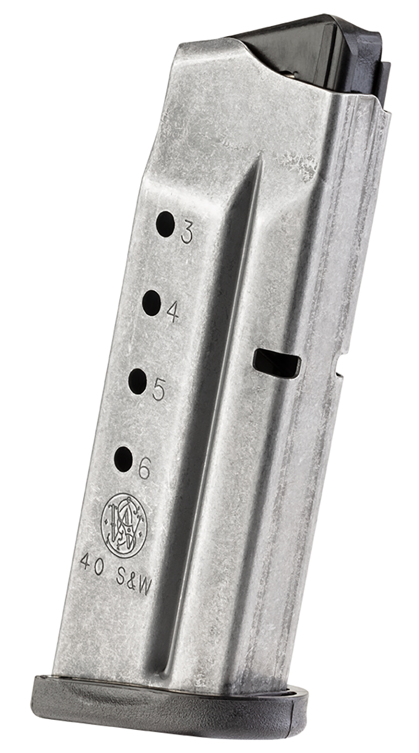 Smith & Wesson M&P40 Shield .40 S&W 6-Round Magazine, Stainless Steel