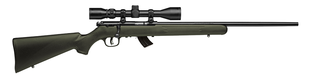 Savage Arms Mark 2 FXP .22 LR Rifle, 21" Barrel, Synthetic/Olive Drab - Natural