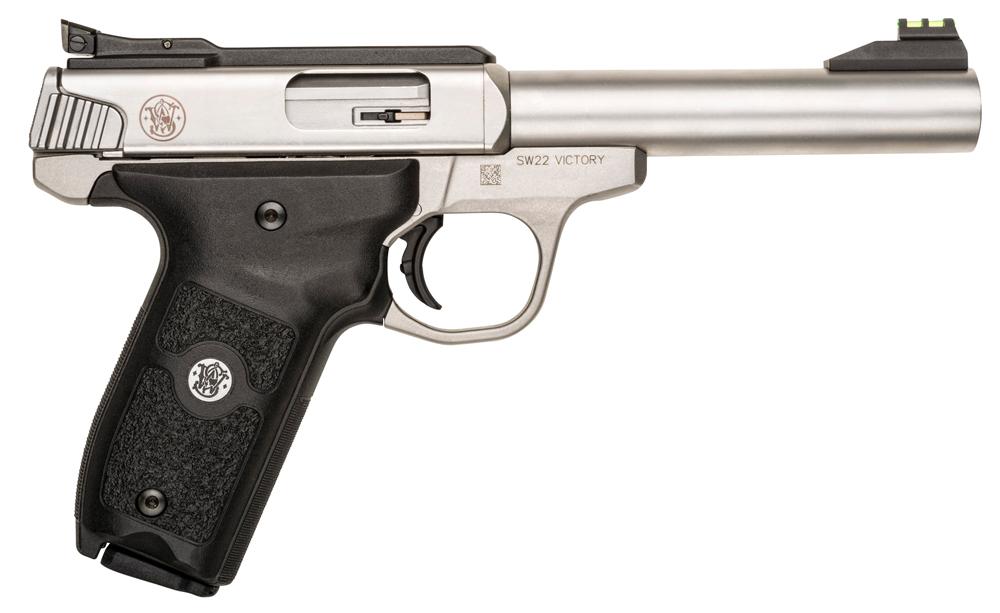 Smith & Wesson SW22 Victory, .22 LR Pistol, 5.5" Barrel, Silver, 10+1 Capacity