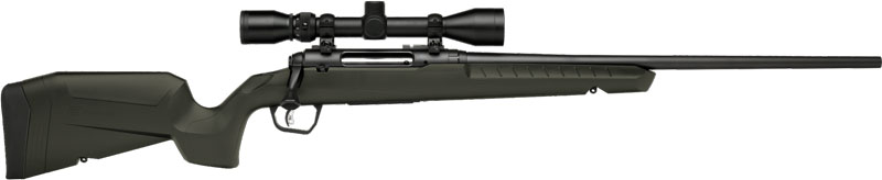 dSAVAGE AXIS 2 XP 308WIN RIFLE BOLT 22" GREEN/BLACK SCOPE INCLUDED 1-4RD
