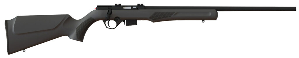 Rossi RB22, .22 WMR Rifle, 21", Matte Black Synthetic Stock, Bolt Action
