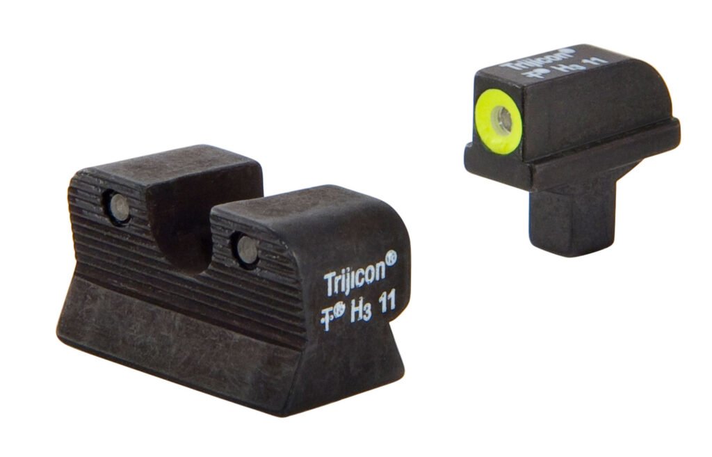 Trijicon HD Night Sight Set for 1911 Colt Cut, Yellow Front Outline