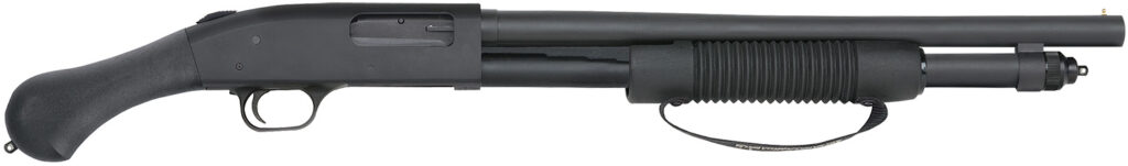 Mossberg 590 Shockwave, 12 Gauge Pump-Action Shotgun, 18.5", Matte Blue/Black Synthetic, 6+1