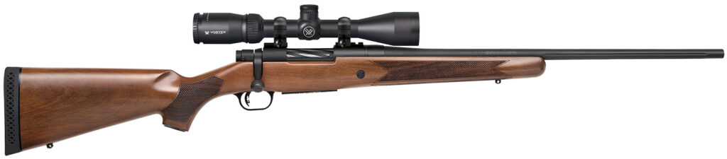 Mossberg Patriot Walnut Vortex Scoped Combo, 6.5 Creedmoor Bolt-Action Rifle, 22", Blued/Walnut, 5+1