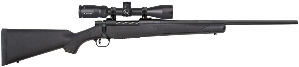 Mossberg Patriot Vortex Scoped Combo, .22-250 Rem Bolt-Action Rifle, 22", Matte Blue/Black Synthetic, 5+1