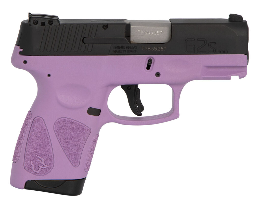 Taurus G2S, 9mm Pistol, 3.2" Barrel, Light Purple/Black, 7+1