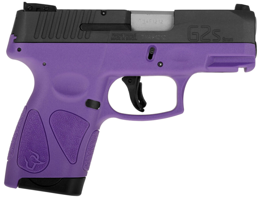Taurus G2S, 9mm Pistol, 3.2" Barrel, Dark Purple/Black, 7+1