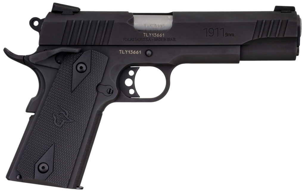 Taurus 1911, 9mm Pistol, 5" Barrel, Black, 9+1