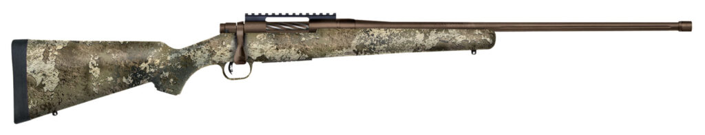 Mossberg Patriot Predator, 6.5 PRC Bolt-Action Rifle, 24", Brown Cerakote/Strata Camo, 4+1