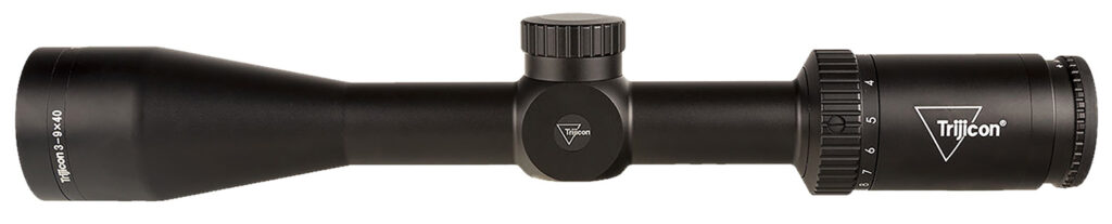 Trijicon Huron 3-9×40 Riflescope, German #4 Crosshair Reticle, Satin Black - side view