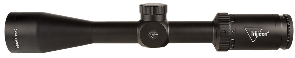 Trijicon Huron 3-9×40 Riflescope, BDC Hunter Holds Reticle, Satin Black - side view