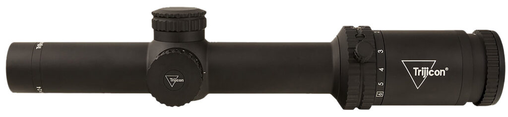 Trijicon Credo 1-6×24 SFP Riflescope, Green BDC Segmented Circle .223/55gr Reticle, Matte Black - side view