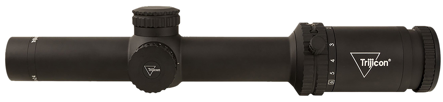 Trijicon Credo 1-6×24 SFP Riflescope, Green BDC Segmented Circle .223/55gr Reticle, Matte Black - side view