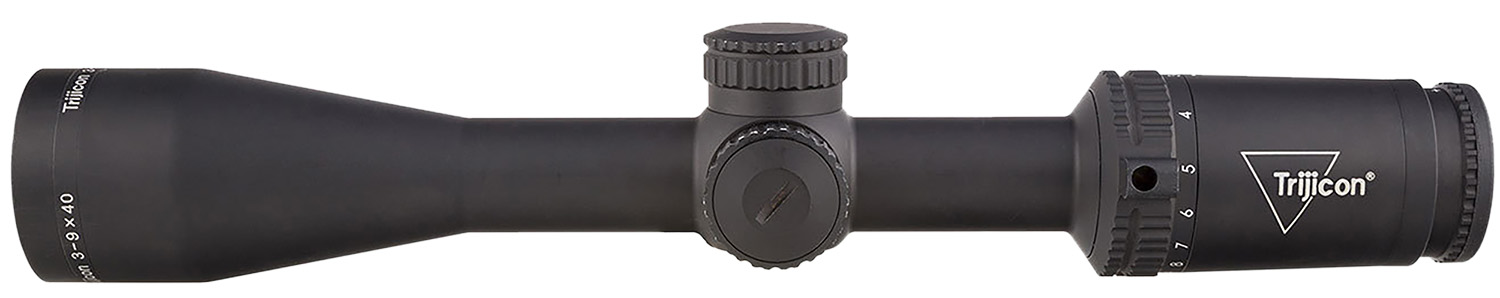 Trijicon Credo 3-9×40 SFP Riflescope, Red Duplex Reticle, Matte Black - side view
