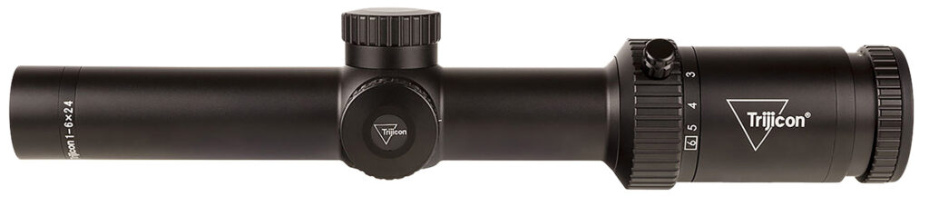Trijicon Credo HX 1-6×24 FFP Riflescope, Green MOA Segmented Circle Reticle, Satin Black