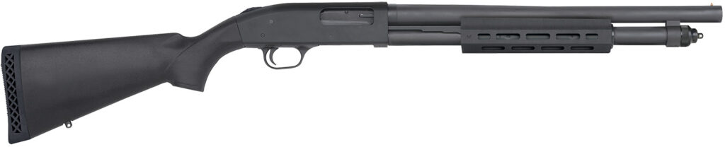 Mossberg 590A1 Tactical, 12 Gauge Pump-Action Shotgun, 18.5", M-LOK Forend, Bead Sight, Parkerized/Black Synthetic, 6+1