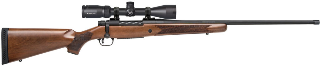 Mossberg Patriot Walnut Vortex Scoped Combo, .300 Win Mag Bolt-Action Rifle, 24", Blued/Walnut, 3+1