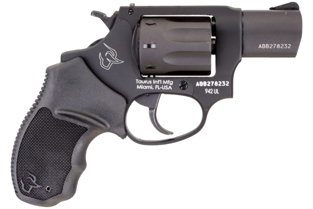 Taurus 942 Ultra Lite, .22 LR Revolver, 2" Barrel, Black, 8-Round