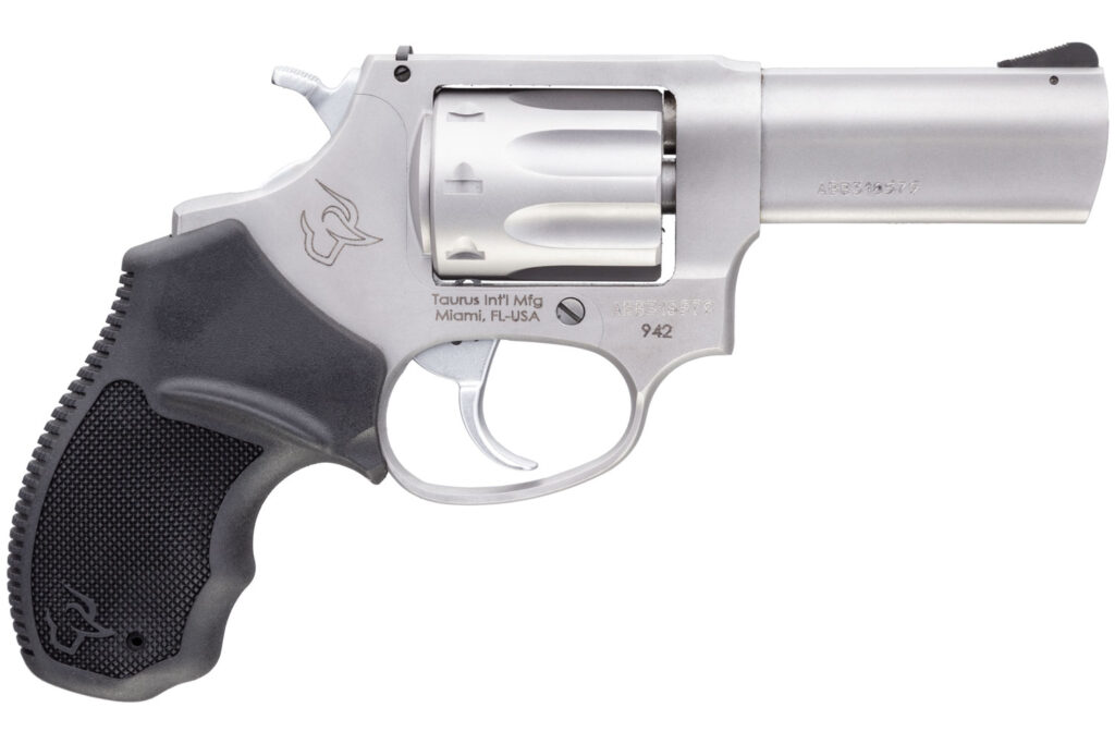 Taurus 942, .22 LR Revolver, 3" Barrel, Stainless Steel, 8-Round