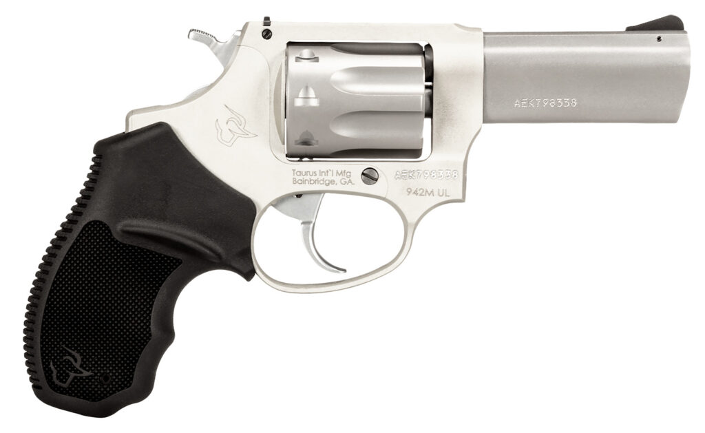 Taurus 942 Ultra Lite, .22 WMR Revolver, 3" Barrel, Stainless Steel, 8-Round
