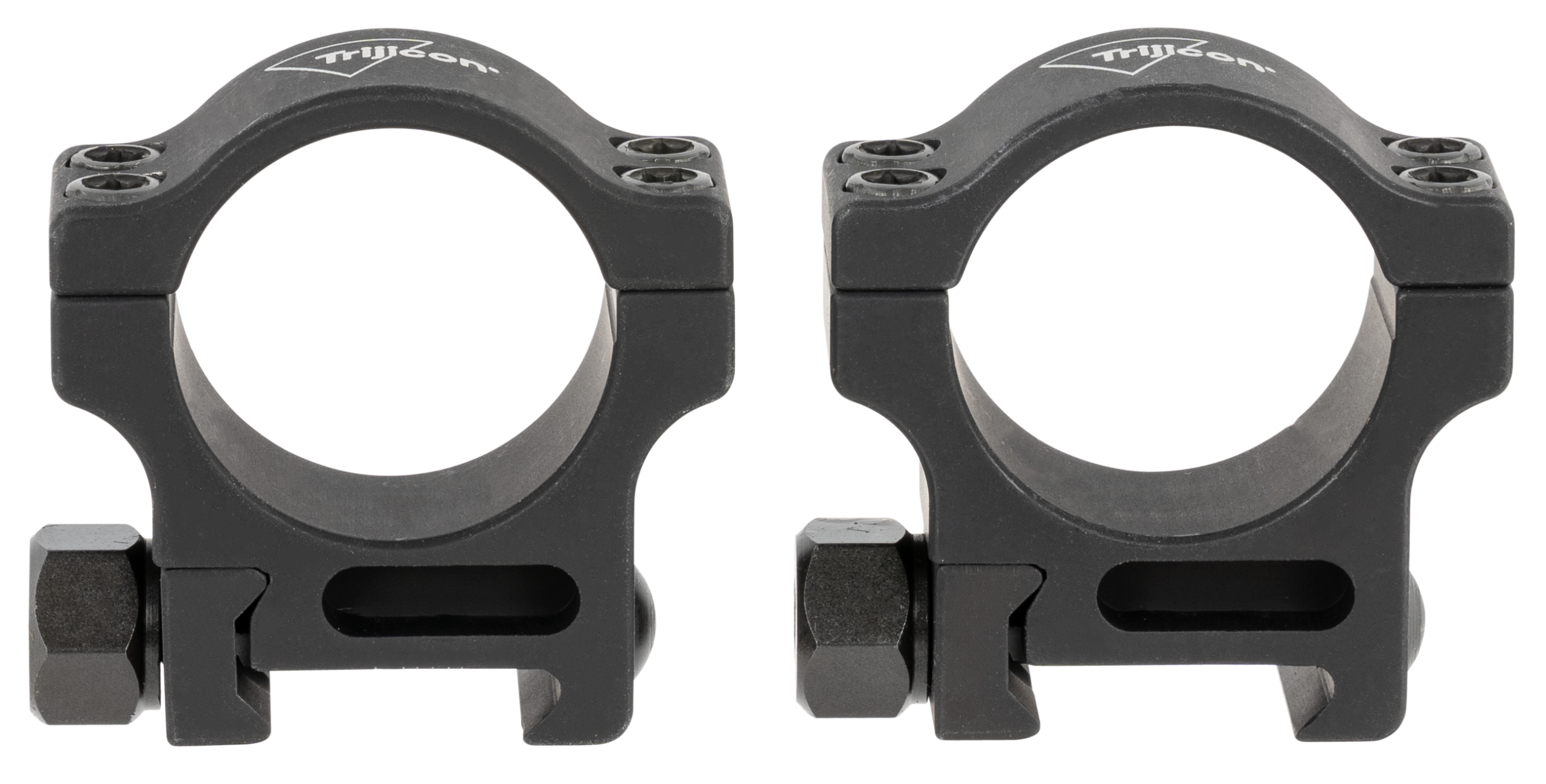 Trijicon 30mm Aluminum Scope Rings, Standard Height - front view