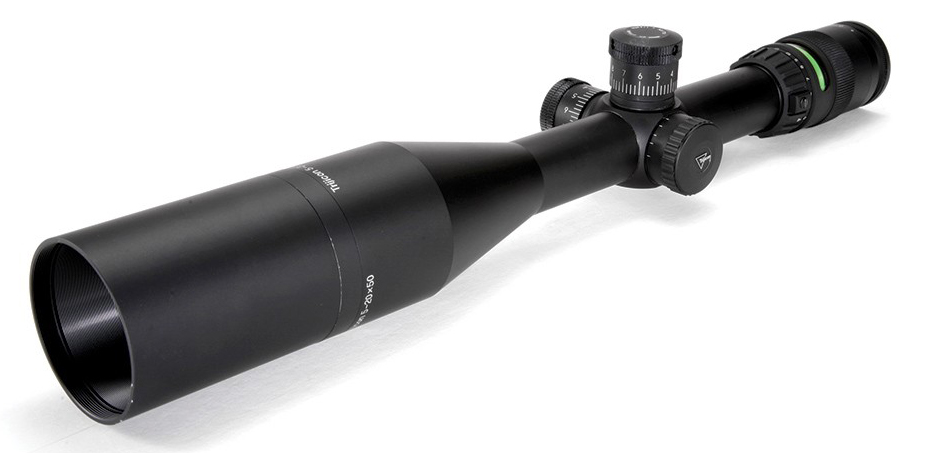 Trijicon AccuPoint 5-20×50 Riflescope, Duplex Reticle, Green Dot, Matte Black - scope exterior view