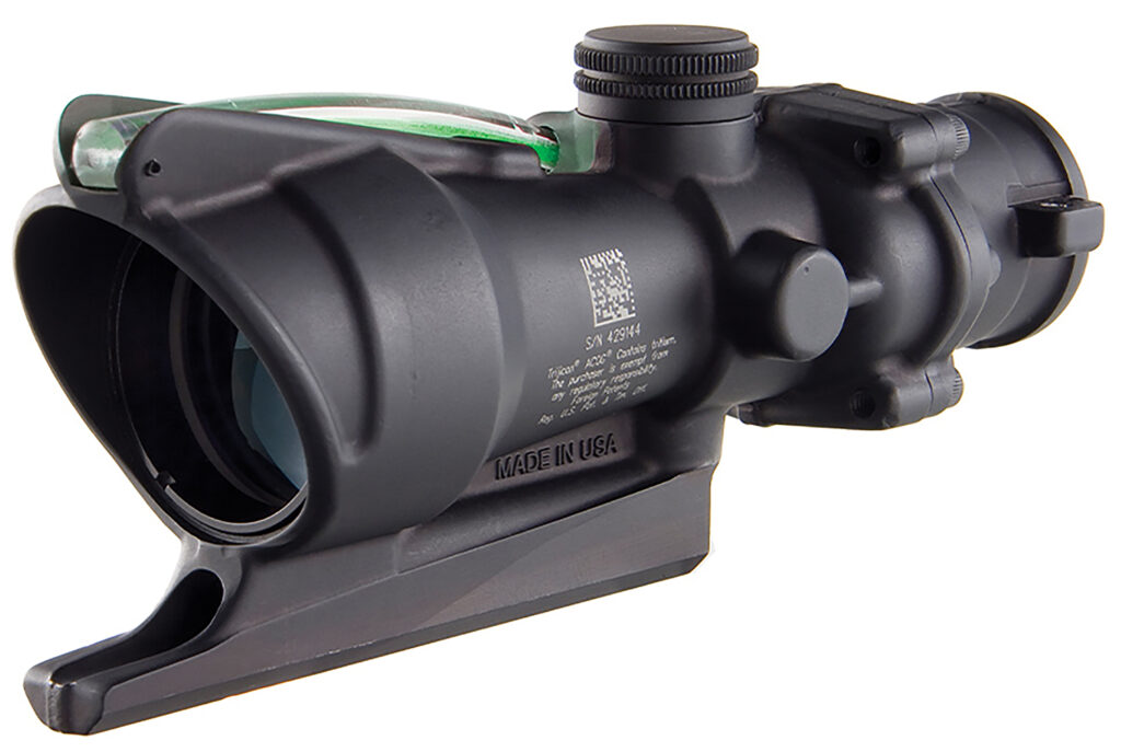 Trijicon ACOG TA31-G 4×32 Riflescope, Green .223 Donut Reticle, Black