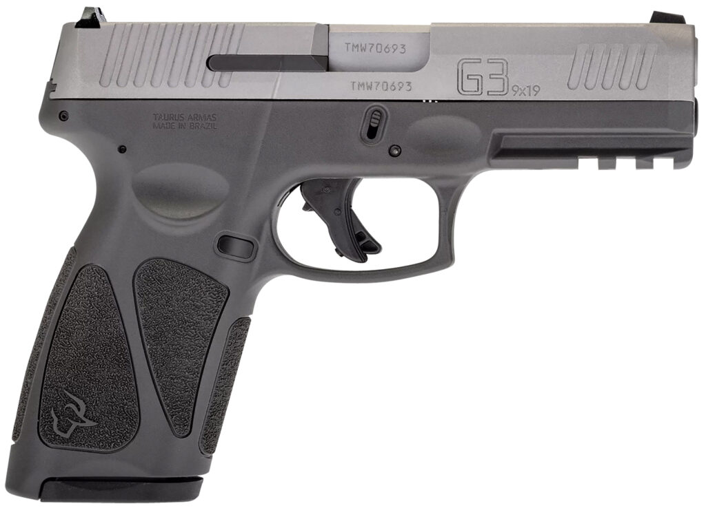 Taurus G3, 9mm Pistol, 4" Barrel, Gray/Stainless Steel, 15+1