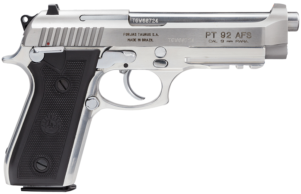 Taurus 92, 9mm Pistol, 5" Barrel, Stainless Steel, 17+1