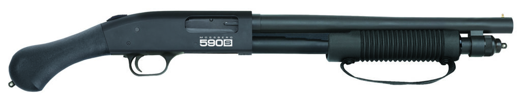 Mossberg 590S Shockwave, 12 Gauge Pump-Action Shotgun, 14.375", Bead Sight, Matte Blue/Black Synthetic, 8+1