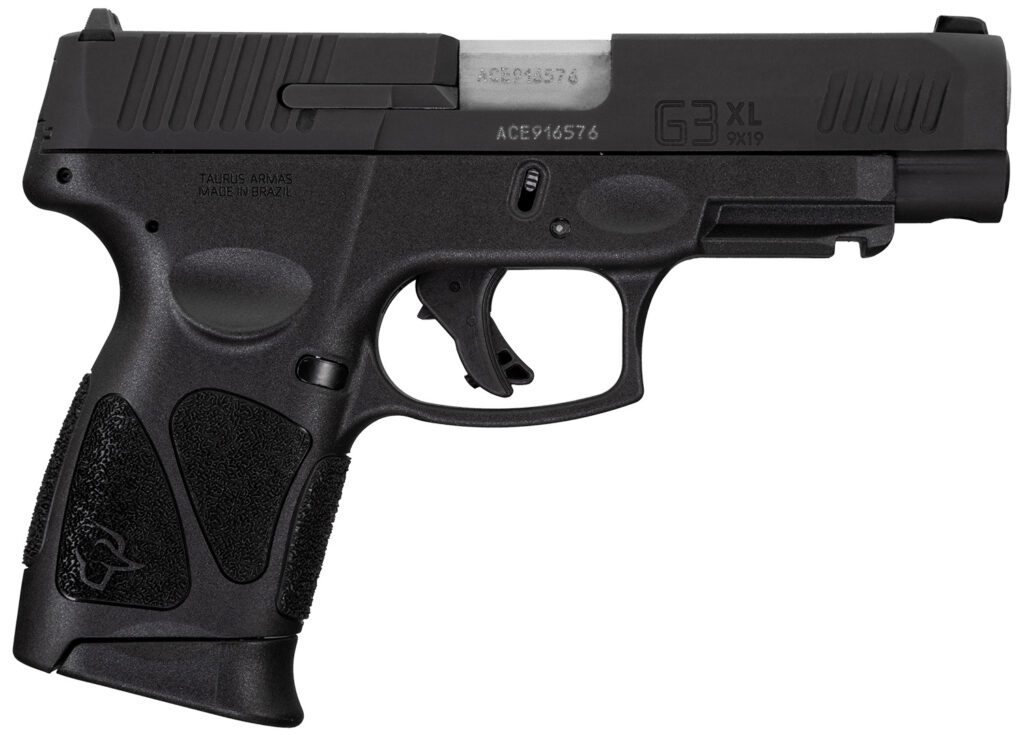 Taurus G3, 9mm Pistol, 4" Barrel, Black, 3 Magazines, 12+1
