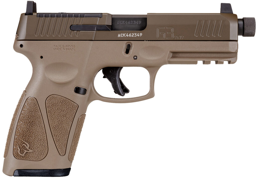 Taurus G3 Tactical T.O.R.O., 9mm Pistol, 4.5" Barrel, Bronze/Black, Threaded Barrel, 10+1