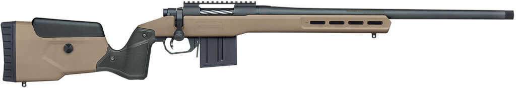 Mossberg Patriot LR Tactical, .308 Win Bolt-Action Rifle, 22", Threaded Barrel, FDE/Black Synthetic, 7+1