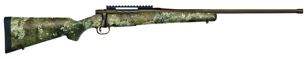 Mossberg Patriot Predator, 7mm PRC Bolt-Action Rifle, 24", Brown Cerakote/Strata Camo, 5+1
