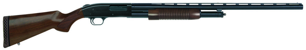 Mossberg 500 Retrograde, 12 Gauge Pump-Action Shotgun, 28", Bead Sight, Blued/Walnut, 5-Round
