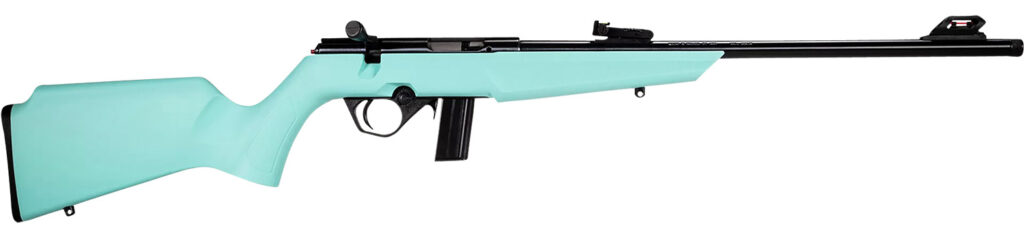 Rossi RB22 Compact, .22 LR Rifle, 16.5", Cyan Synthetic Stock, Bolt Action, 10-Round