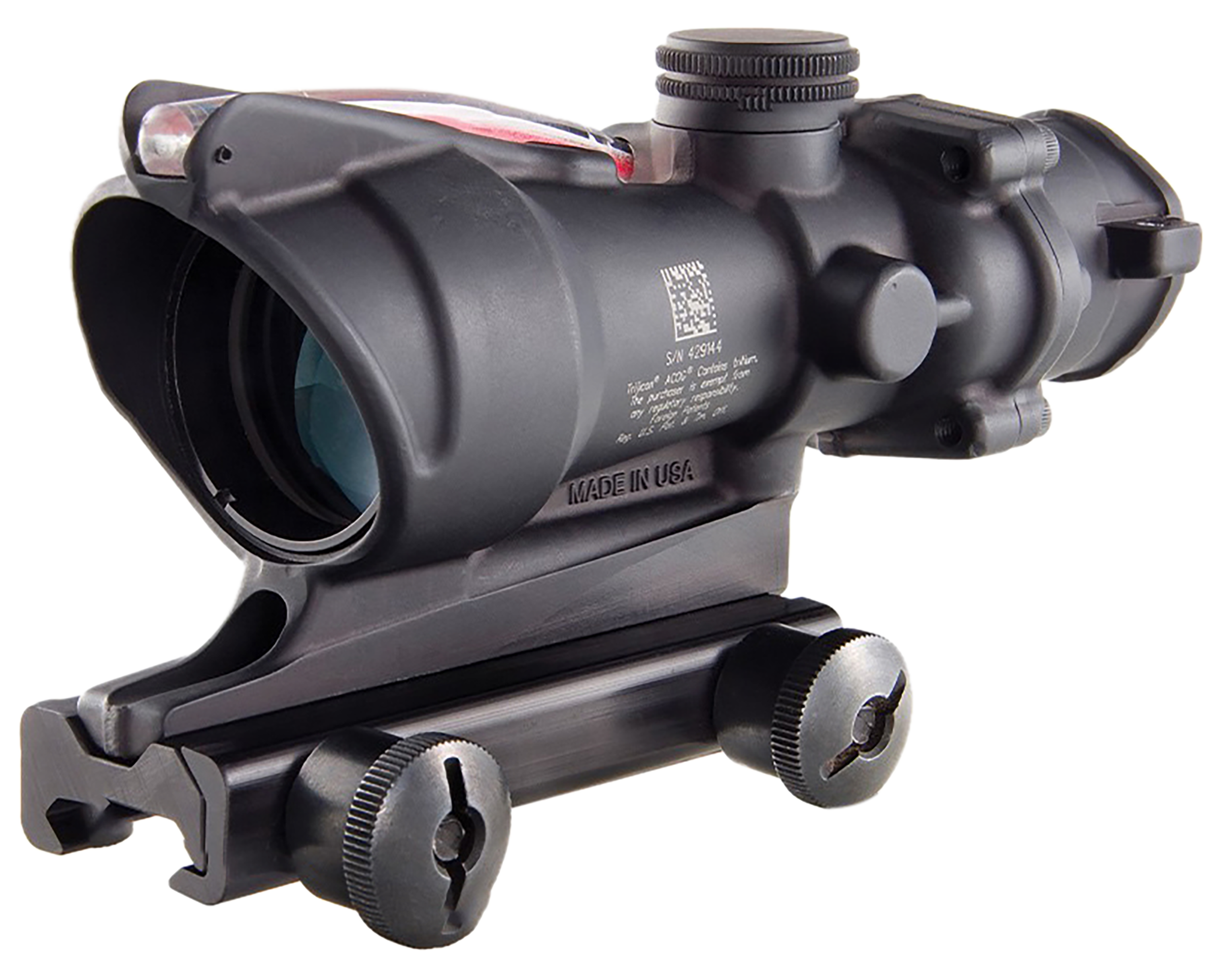 Trijicon ACOG 4×32 Riflescope, Red M193 Chevron Reticle, TA51 Mount, Black - product view