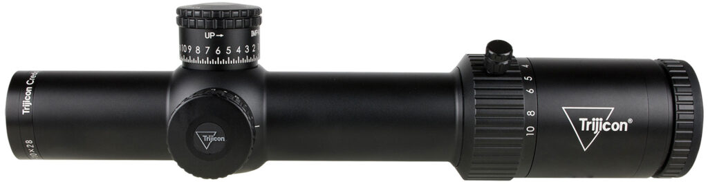 Trijicon Credo HX 1-10×28 FFP Riflescope, Red/Green MOA Segmented Circle Enhanced Reticle, Satin Black