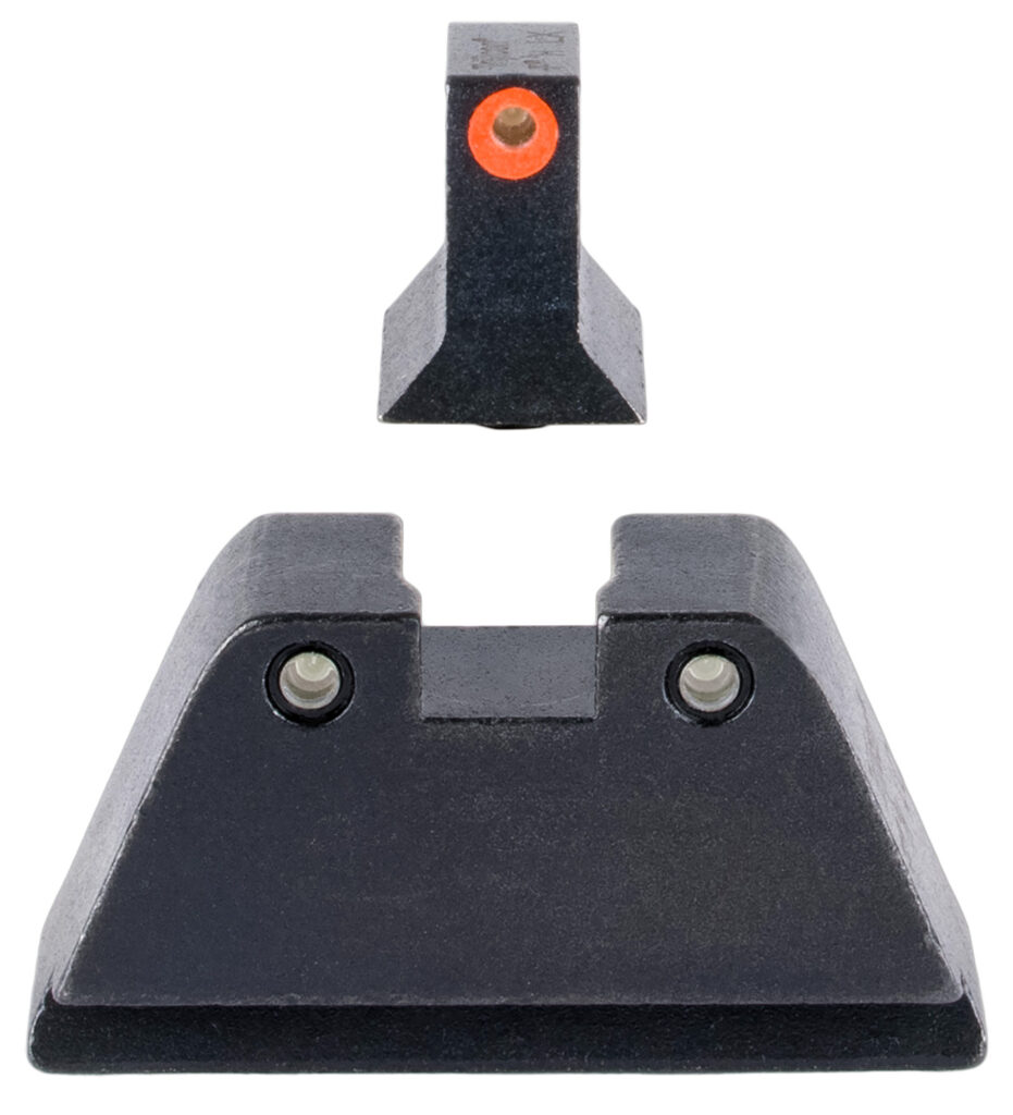 Trijicon Suppressor/Optic Height Night Sight Set for Standard-Frame Glock, Green Tritium, Orange Front/Black Rear