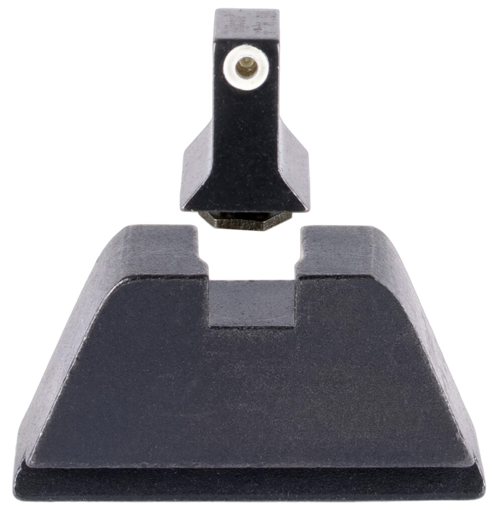 Trijicon Suppressor/Optic Height Sight Set for Standard-Frame Glock, White-Outline Green Tritium Front, Non-Tritium Rear